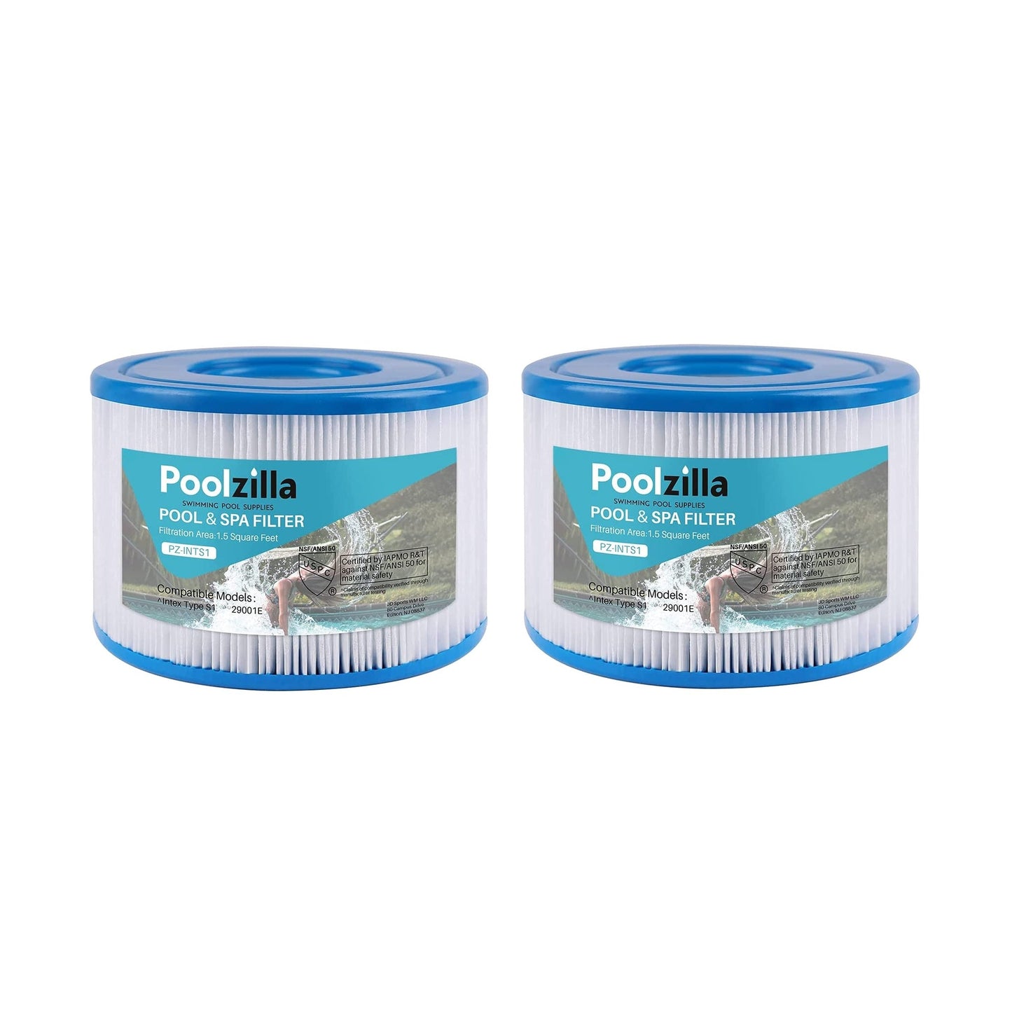 Poolzilla Replacement Easy Set Pool Filter for PureSpa Type S1, 29001E