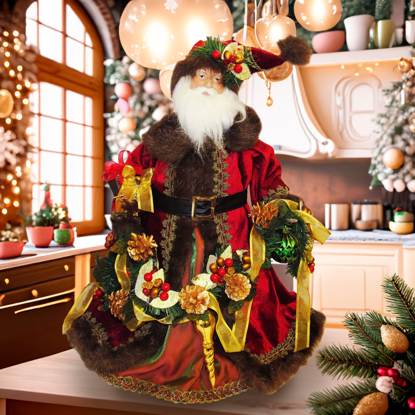 Kurt S. Adler 23“ Un-Lit Fabriché™ Santa Treetop