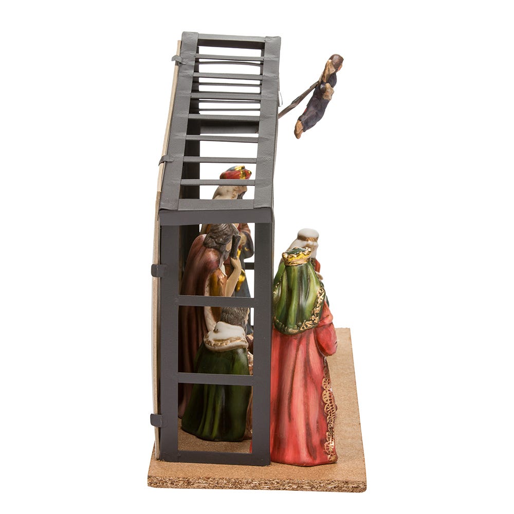 Kurt S. Adler Porcelain Nativity Set With Stable, 10-Piece Set