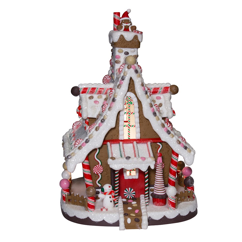 Kurt S. Adler 12“ Lighted Christmas Gingerbread House