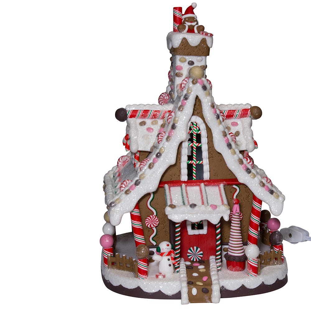 Kurt S. Adler 12“ Lighted Christmas Gingerbread House