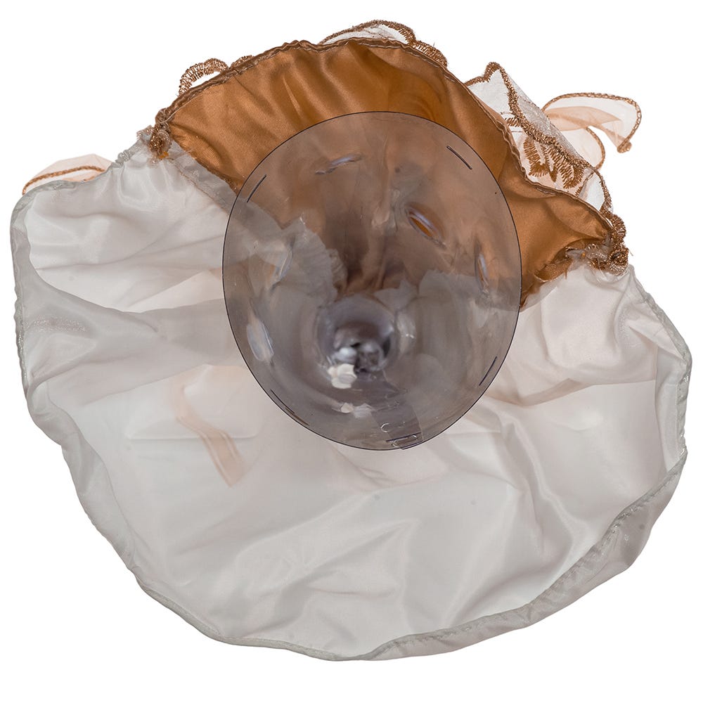 Kurt S. Adler 17“ Un-Lit Ivory and Gold Angel Treetop