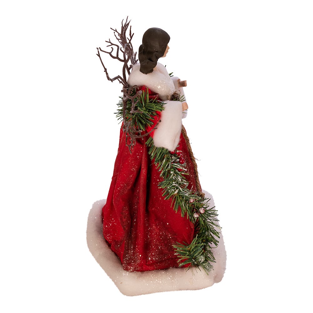 Kurt S. Adler 14“ Un-Lit Red Angel Treetop