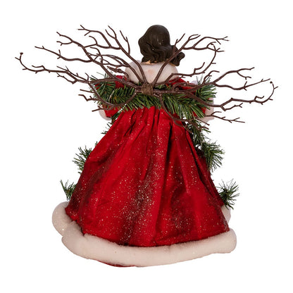 Kurt S. Adler 14“ Un-Lit Red Angel Treetop