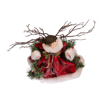 Kurt S. Adler 14“ Un-Lit Red Angel Treetop