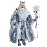 Kurt S. Adler 21“ Silver, White and Light Blue Standing Santa