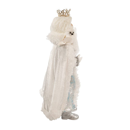 Kurt S. Adler 21“ Silver, White and Light Blue Standing Santa