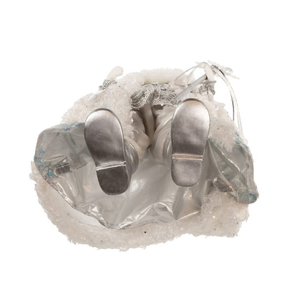 Kurt S. Adler 21“ Silver, White and Light Blue Standing Santa