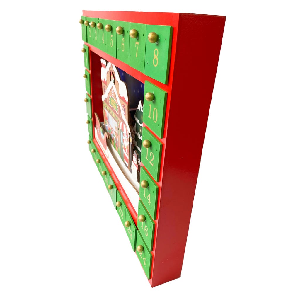Kurt S. Adler Battery Operated Santa Toy Shop Advent Calendar