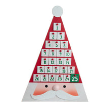 Kurt S. Adler Wooden Triangle Santa Head Advent Calendar