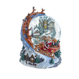 Kurt S. Adler 120MM Battery Operated Musical Santa and Sled Water Globe