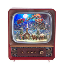 Kurt S. Adler Battery Operated Musical Water Santa TV Lantern