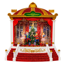 Kurt S. Adler 9.25“ Battery Operated USB LED Lighted Ballet Theater Lantern With Spinning Glitter Water