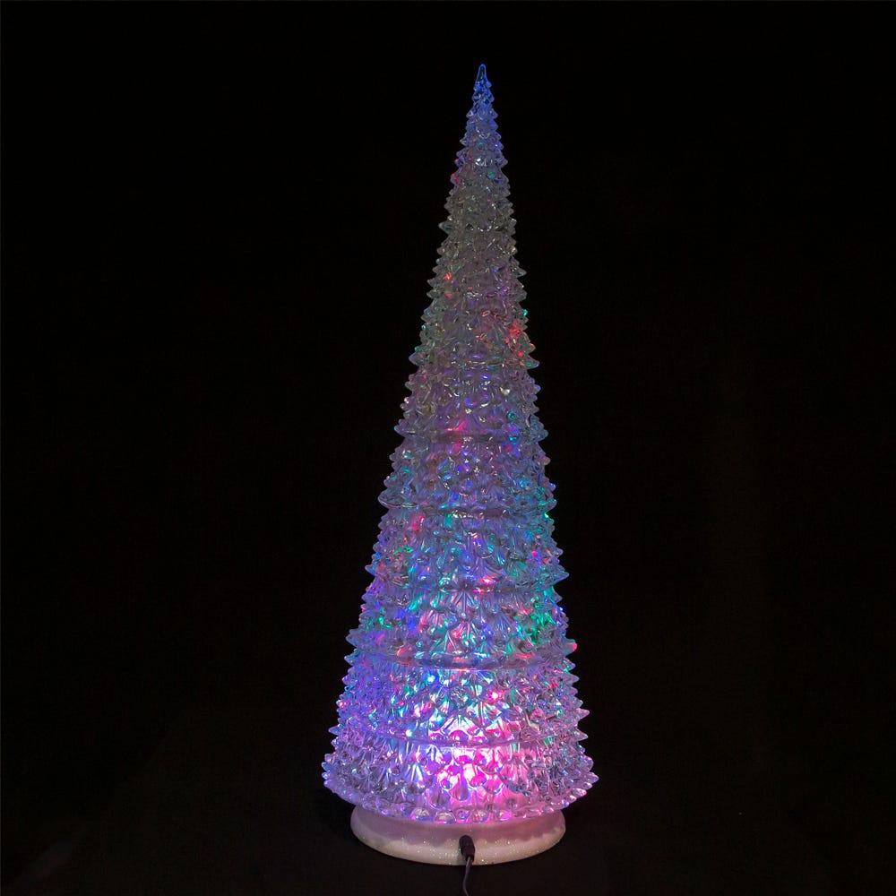 Kurt S. Adler 22“ Acrylic Tree With 3 Light Color LED Projector