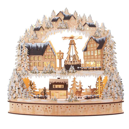 Kurt S. Adler Battery-Operated LED Village With Motion