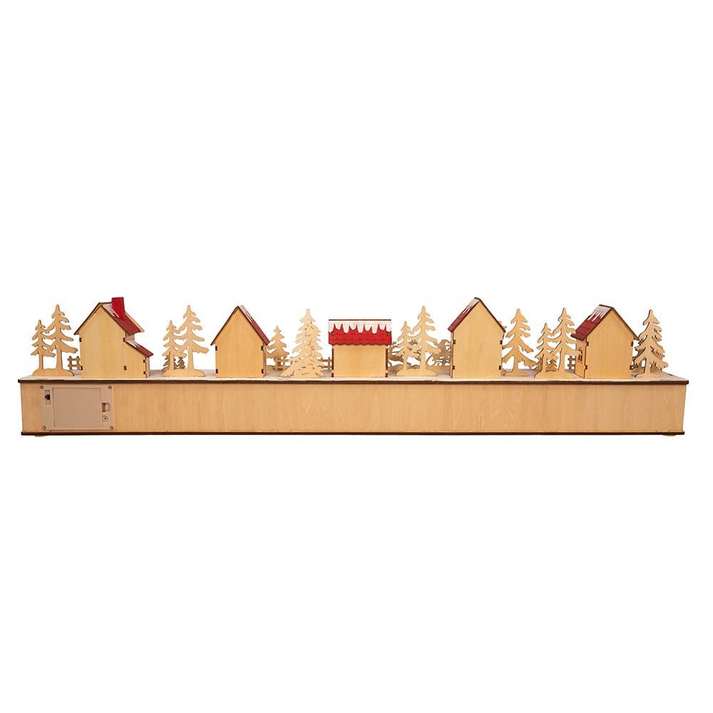 Kurt S. Adler 7“ Battery Operated 15-light LED Christmas Village With Advent Calendar