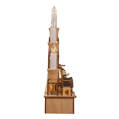 Kurt S. Adler 10.25“ Wooden LED Light-Up Musical/Motion Christmas Village