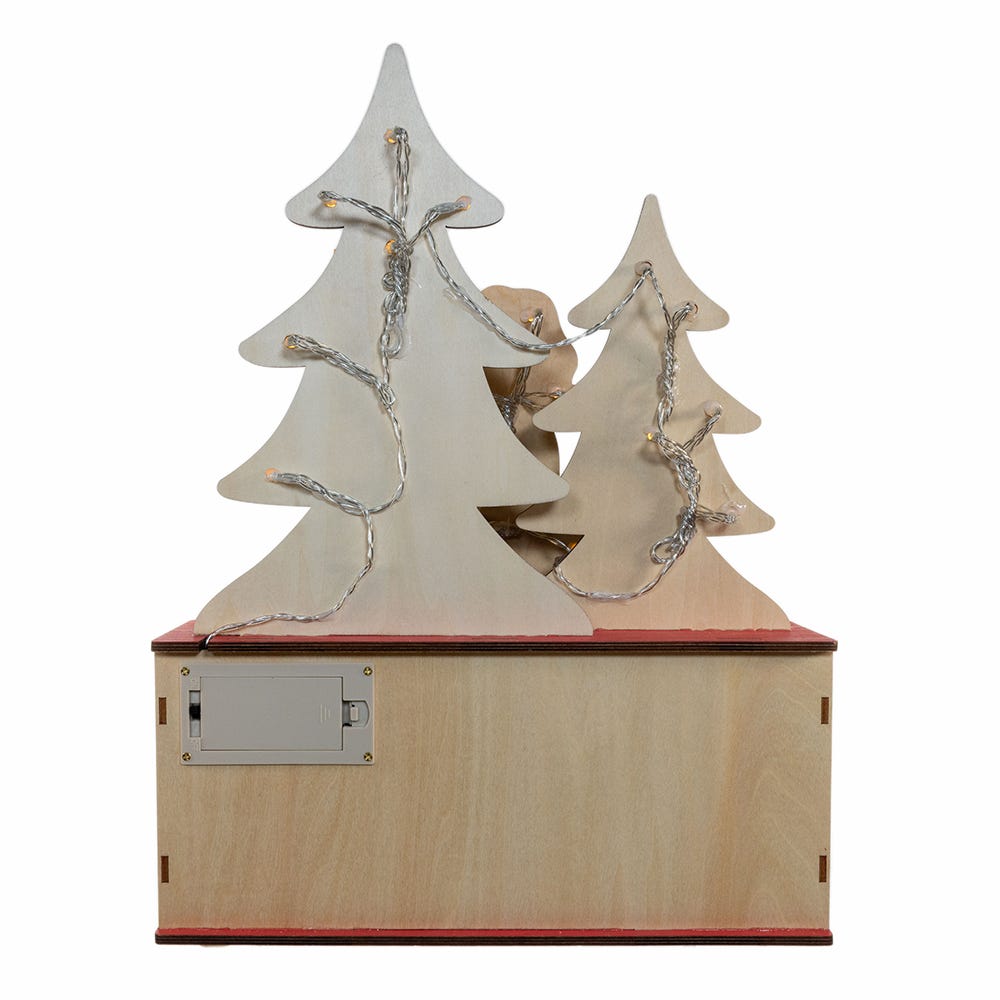 Kurt S. Adler 15.75“ Battery Operated Wooden LED Lighted Advent Calendar