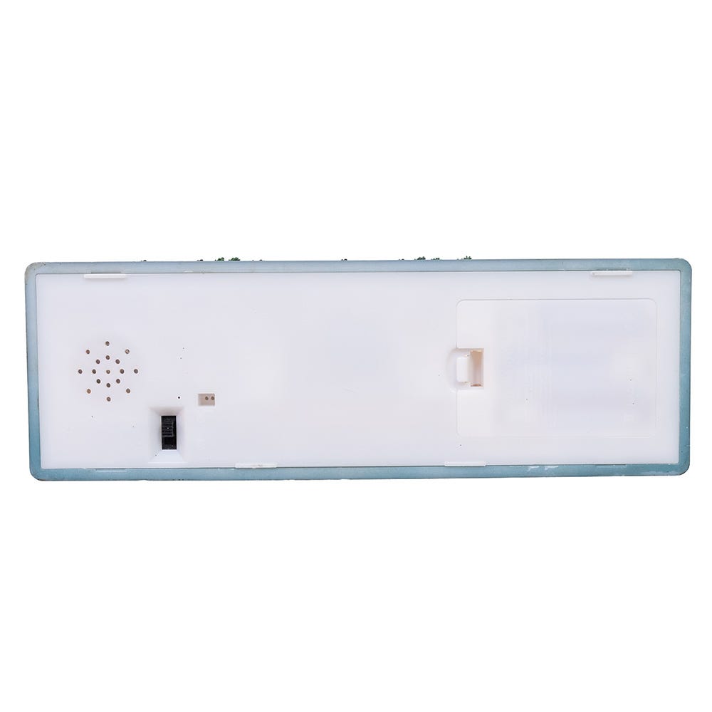 Kurt S. Adler 8.375“ Battery Operated USB LED Lighted Christmas Shop With Spinning Glitter Water