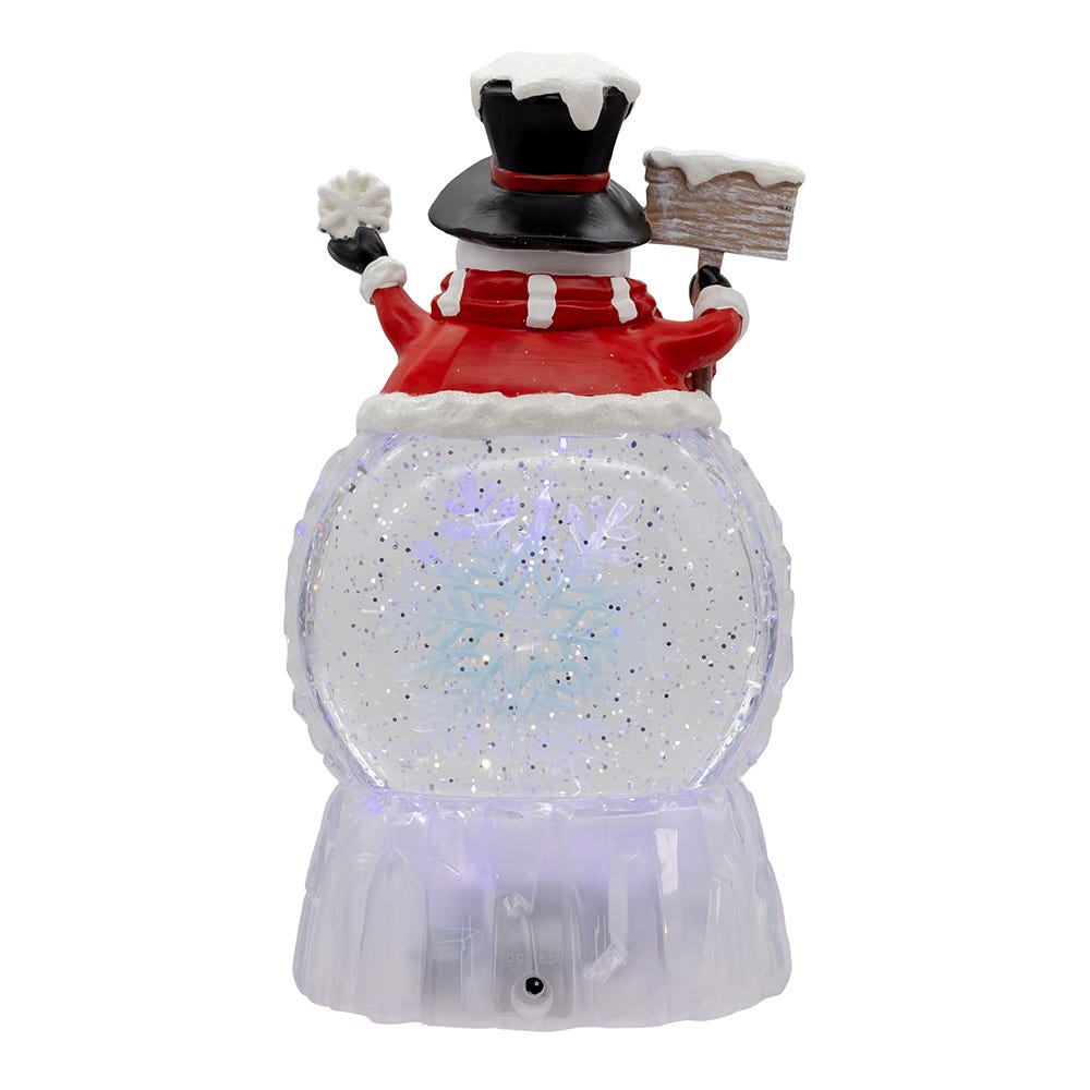 Kurt S. Adler Battery Operated USB Christmas Snowman Water Globe