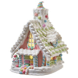 Kurt S. Adler Battery-Operated LED Light Up Pastel Gingerbread House