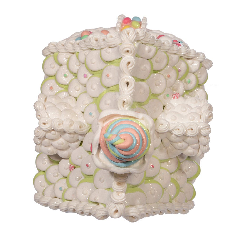 Kurt S. Adler Battery-Operated LED Light Up Pastel Gingerbread House