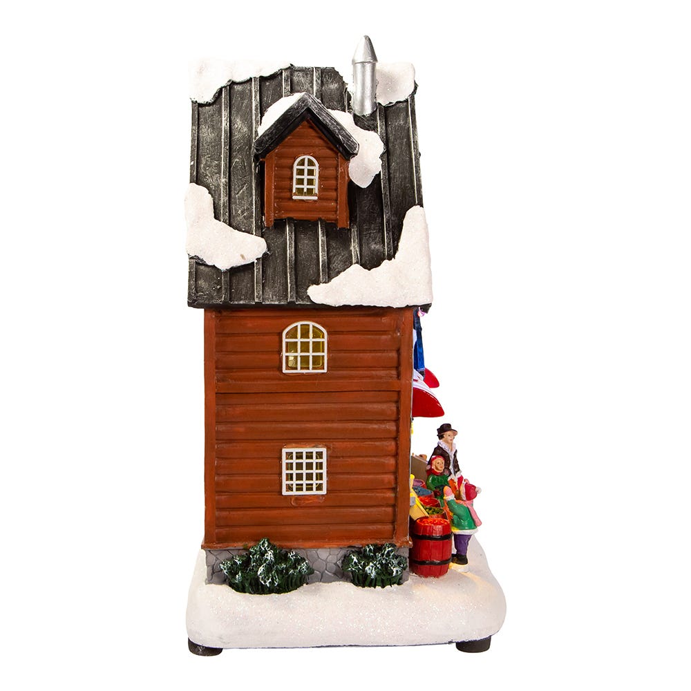 Kurt S. Adler 10.63“ Battery-Operated Light-Up Musical Chocolate Factory