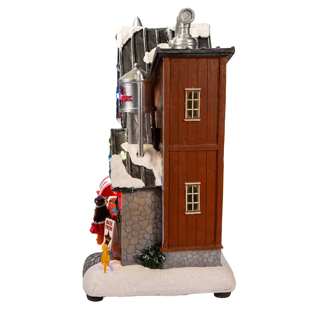 Kurt S. Adler 10.63“ Battery-Operated Light-Up Musical Chocolate Factory