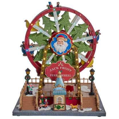 Kurt S. Adler 13“ Lighted Musical Christmas Ferris Wheel