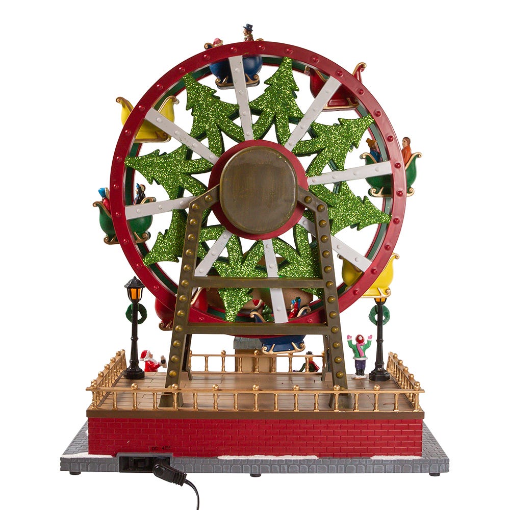 Kurt S. Adler 13“ Lighted Musical Christmas Ferris Wheel