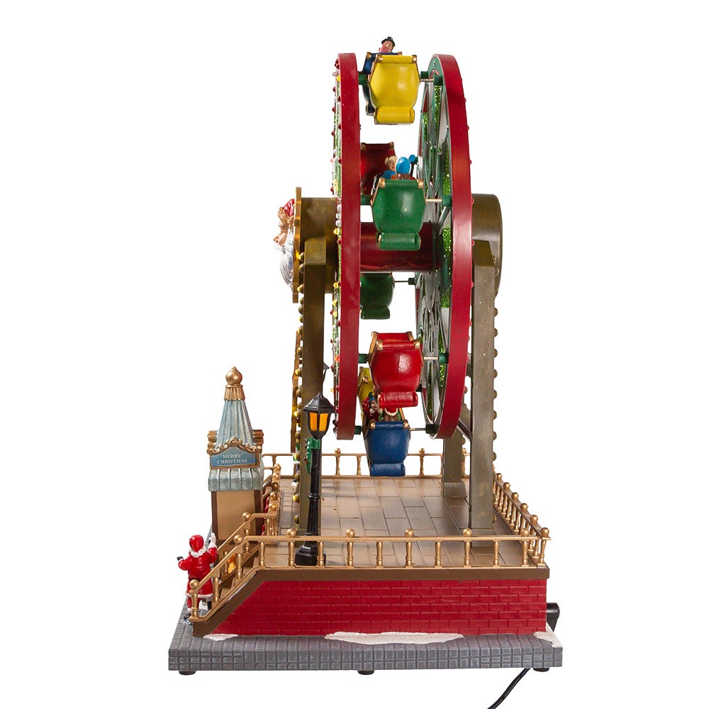 Kurt S. Adler 13“ Lighted Musical Christmas Ferris Wheel