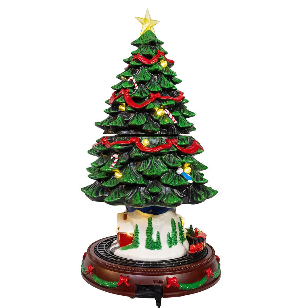 Kurt S. Adler Musical Animated Christmas Tree Table Piece