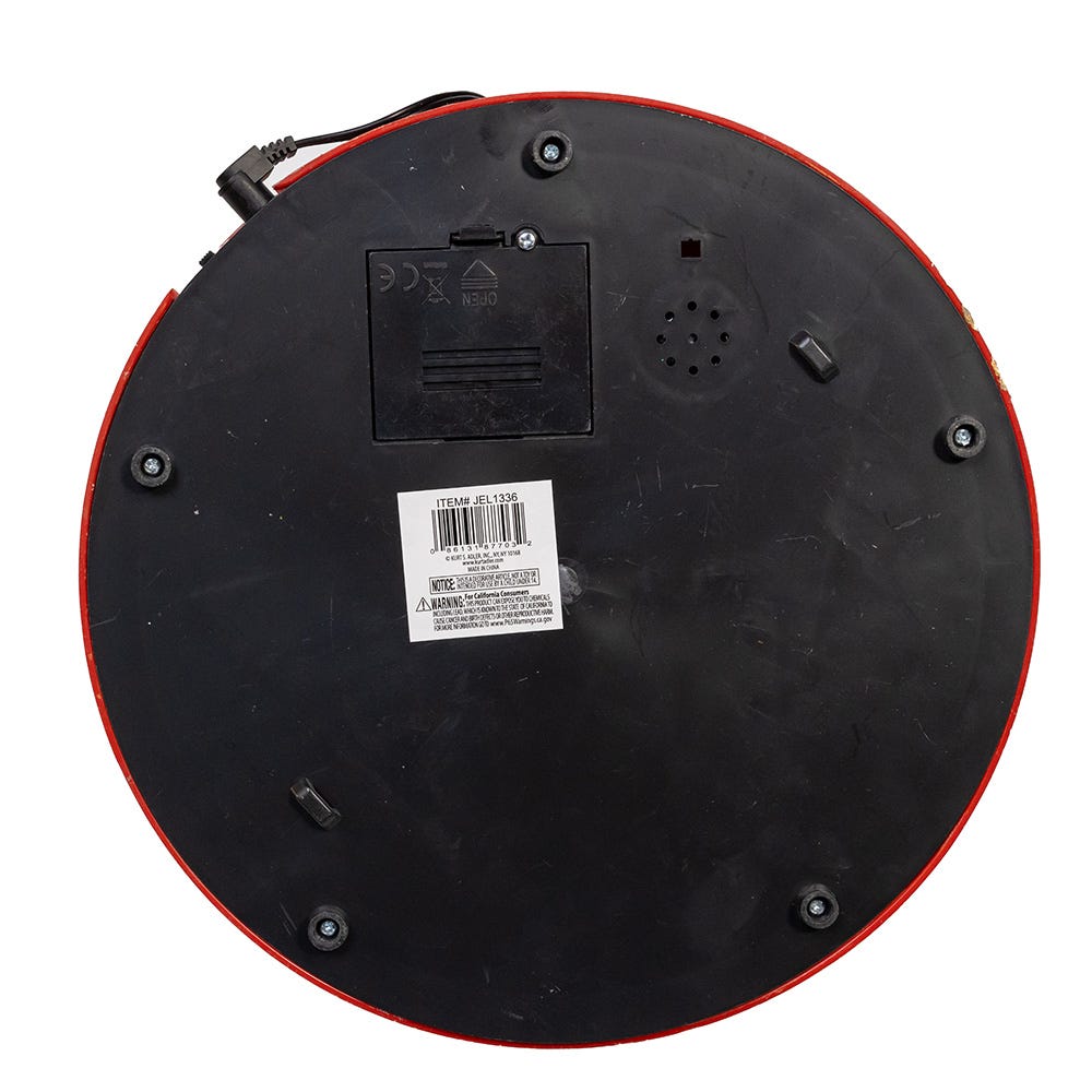 Kurt S. Adler LED Lighted Musical Santa Balloon Drop Table Piece