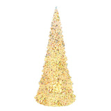 Kurt S. Adler 15.5“ Battery Operated LED Silver Iridescent Tabletop Tree