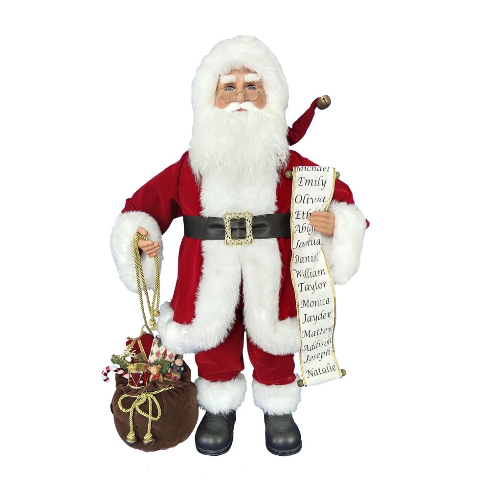 Kurt S. Adler 34“ KSA Kringles Traditional Santa