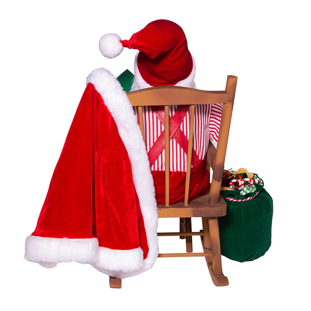 Kurt S. Adler 11“ KSA Kringles Sitting In Chair Santa