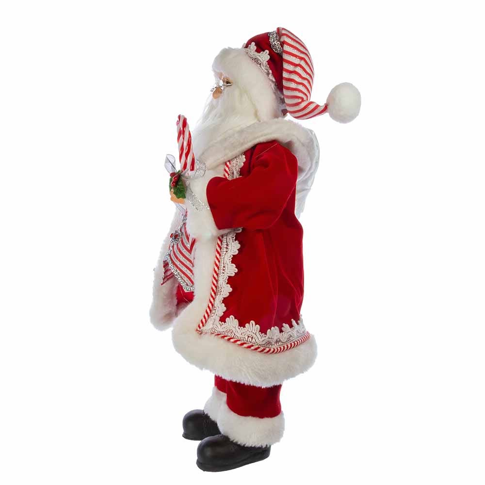 Kurt S. Adler 17.5“ KSA Kringles Peppermint Santa