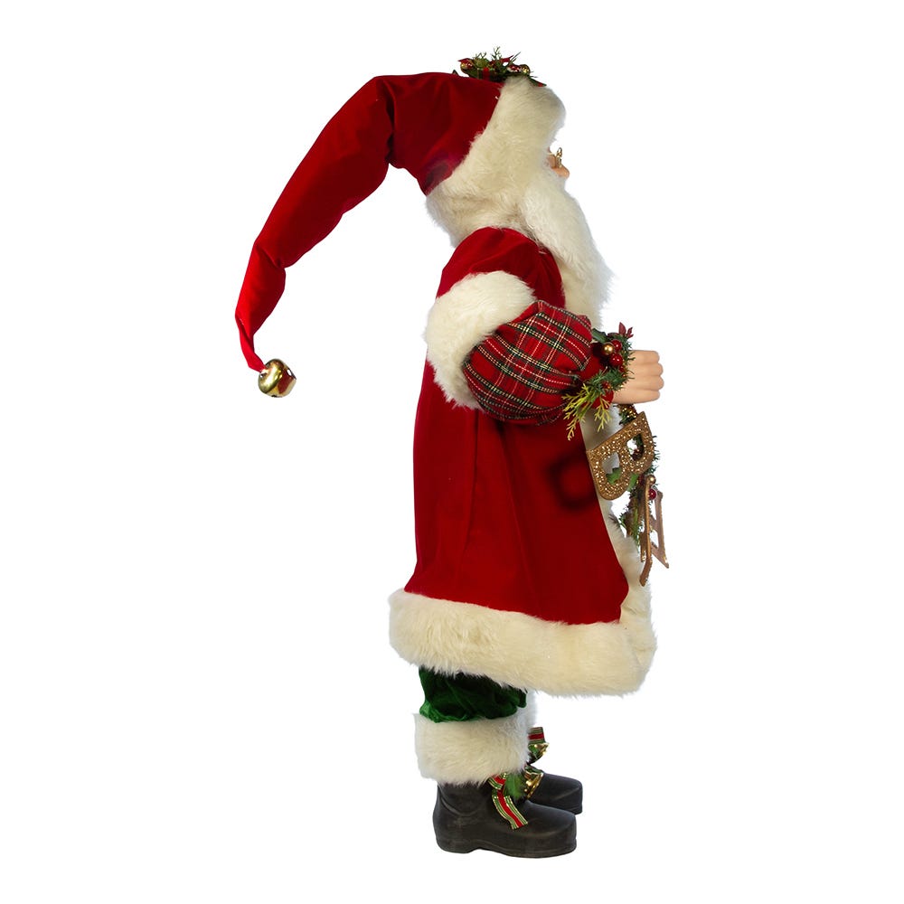 Kurt S. Adler 36“ KSA Kringles Santa With Garland