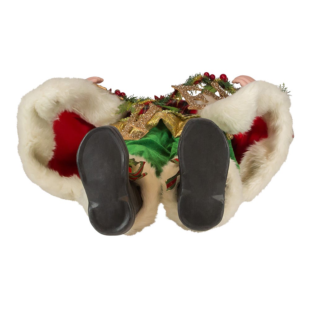 Kurt S. Adler 36“ KSA Kringles Santa With Garland