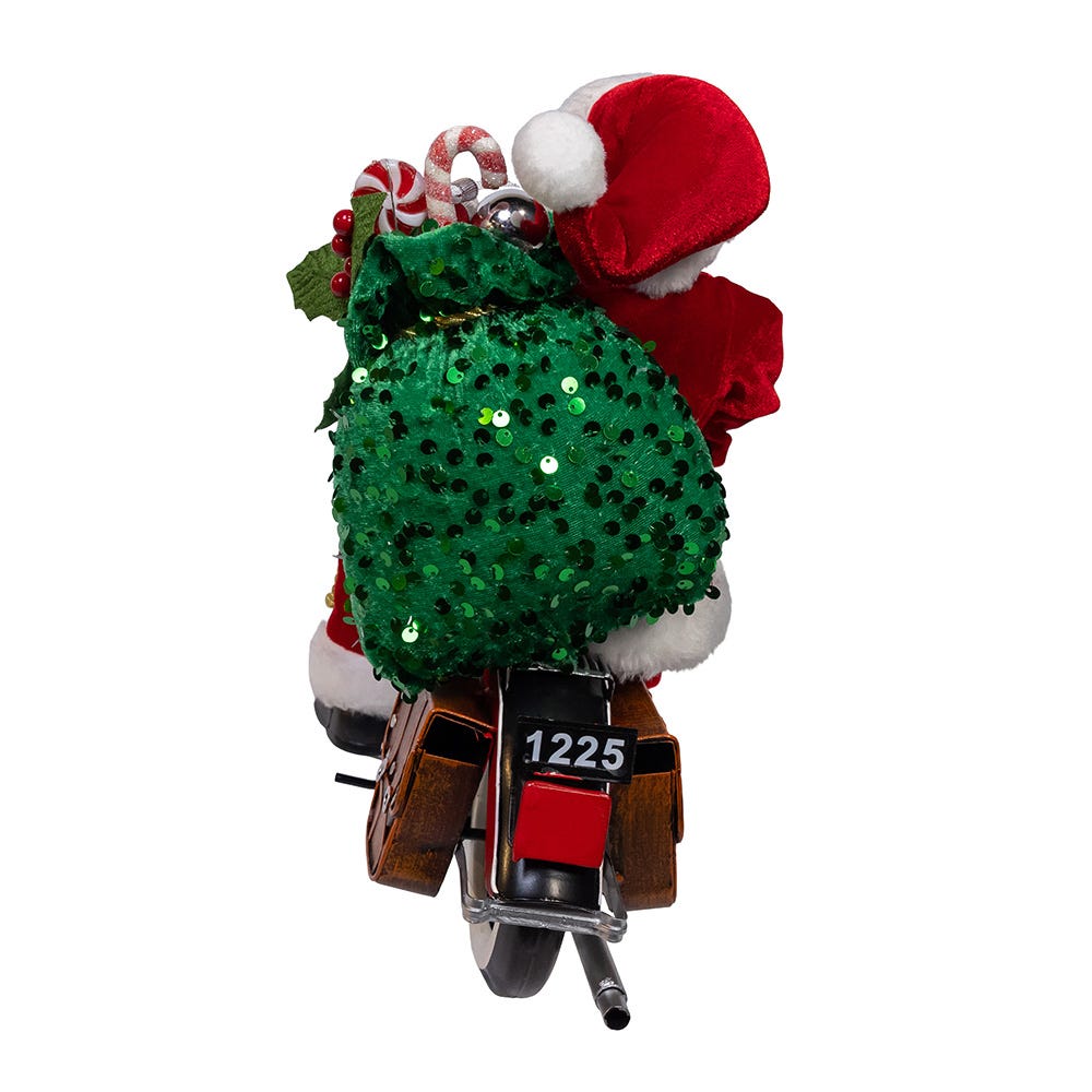 Kurt S. Adler 14“ KSA Kringles Motorcycle Santa