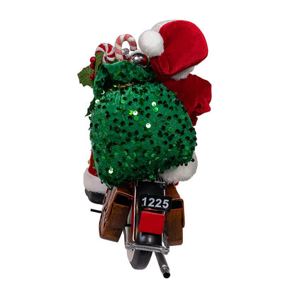 Kurt S. Adler 14“ KSA Kringles Motorcycle Santa