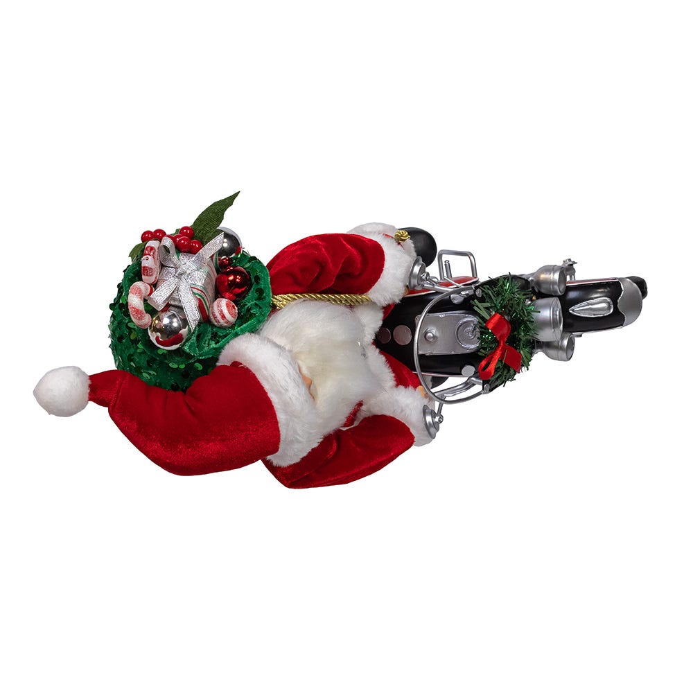 Kurt S. Adler 14“ KSA Kringles Motorcycle Santa