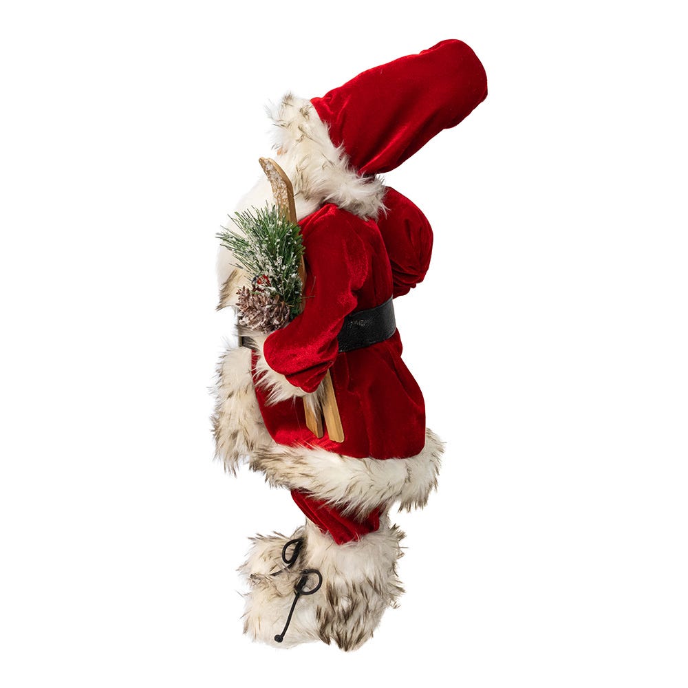 Kurt S. Adler 18“ KSA Kringles Rustic Santa With Skis