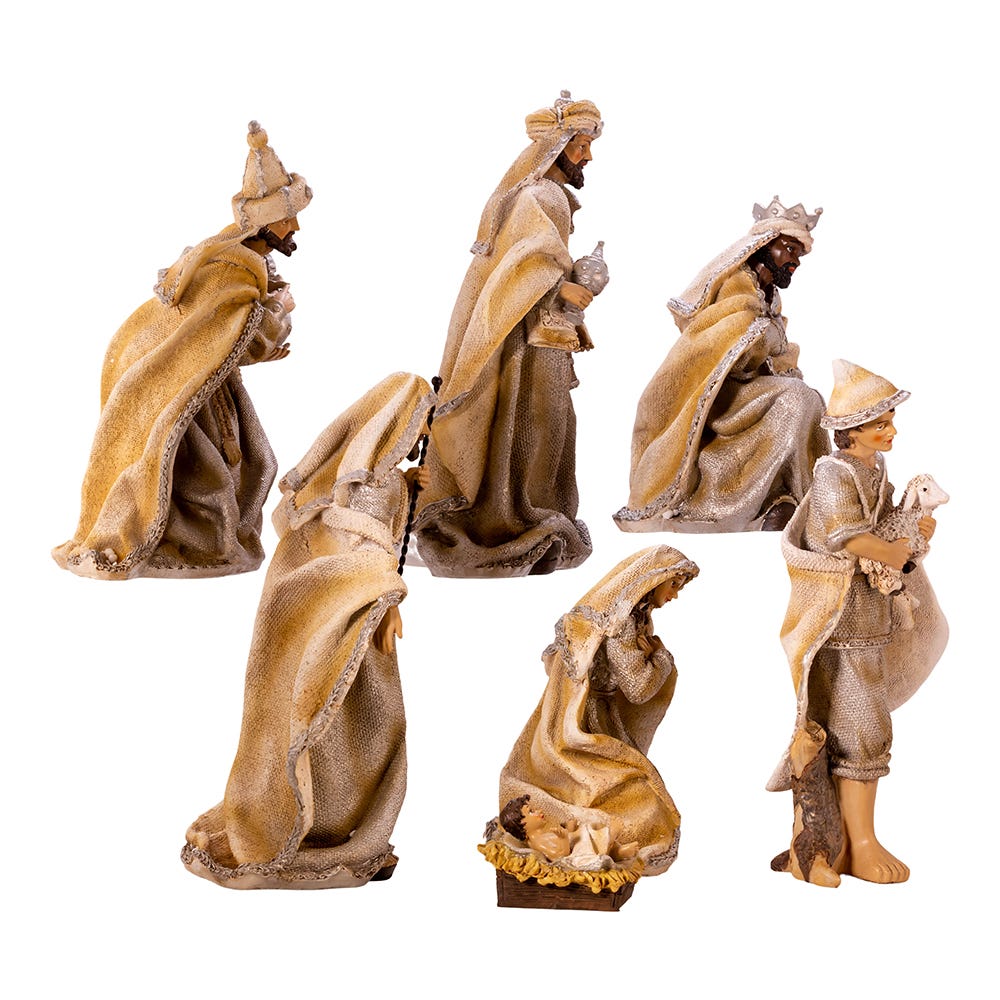 Kurt S. Adler Nativity Figurine Set, 7-Piece Set