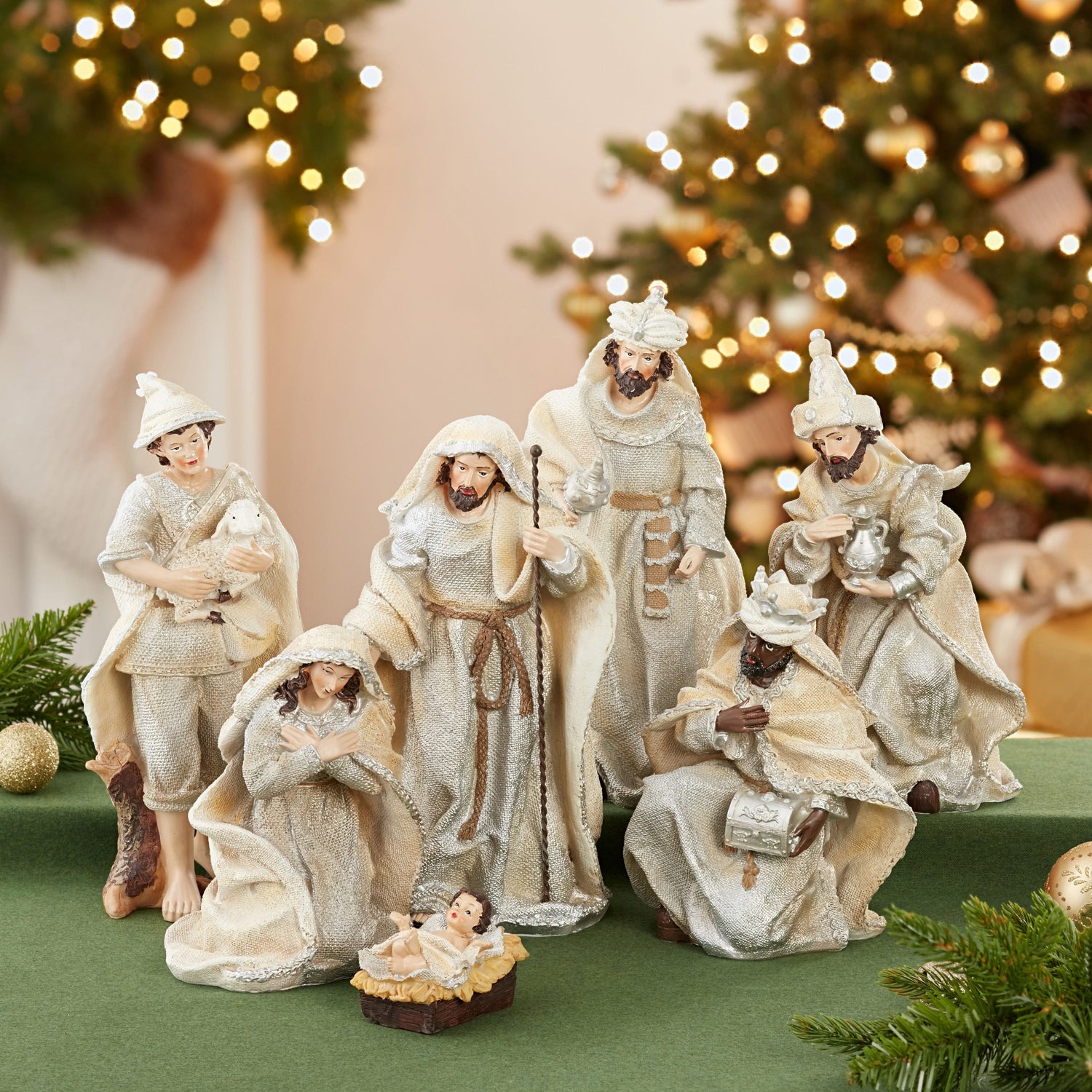 Kurt S. Adler Nativity Figurine Set, 7-Piece Set
