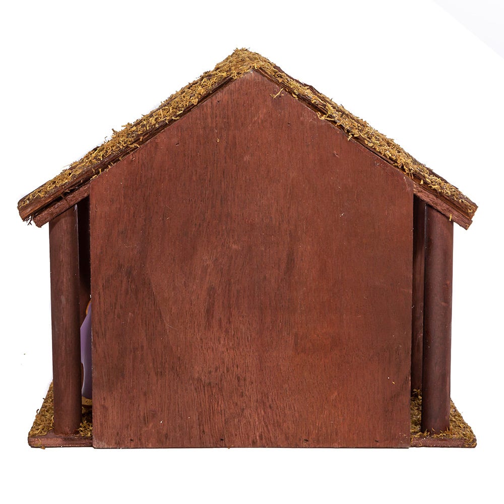 Kurt S. Adler Nativity Set With Wooden Stable, 8-Pieces