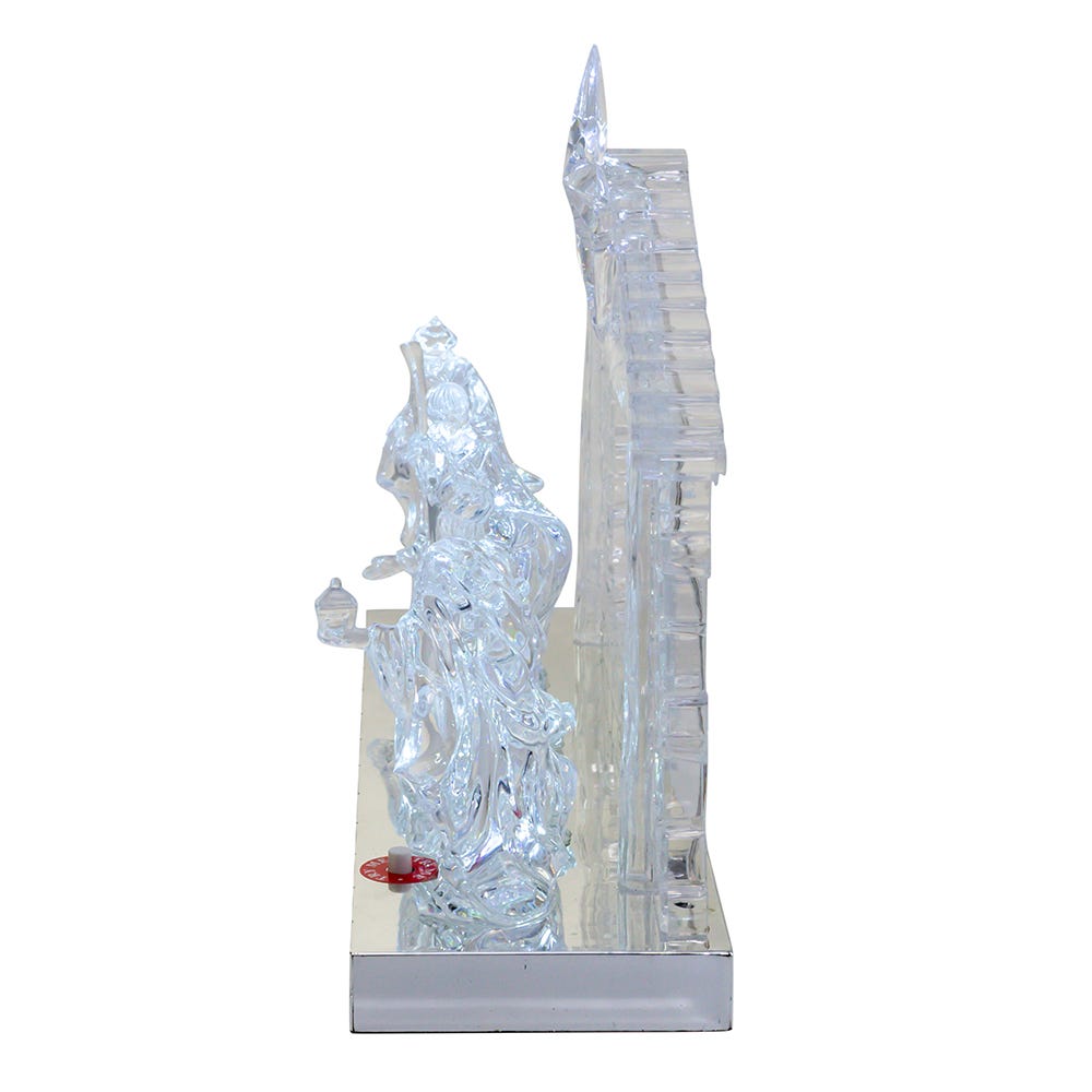 Kurt S. Adler Battery-Operated Light-Up LED Musical Nativity Scene