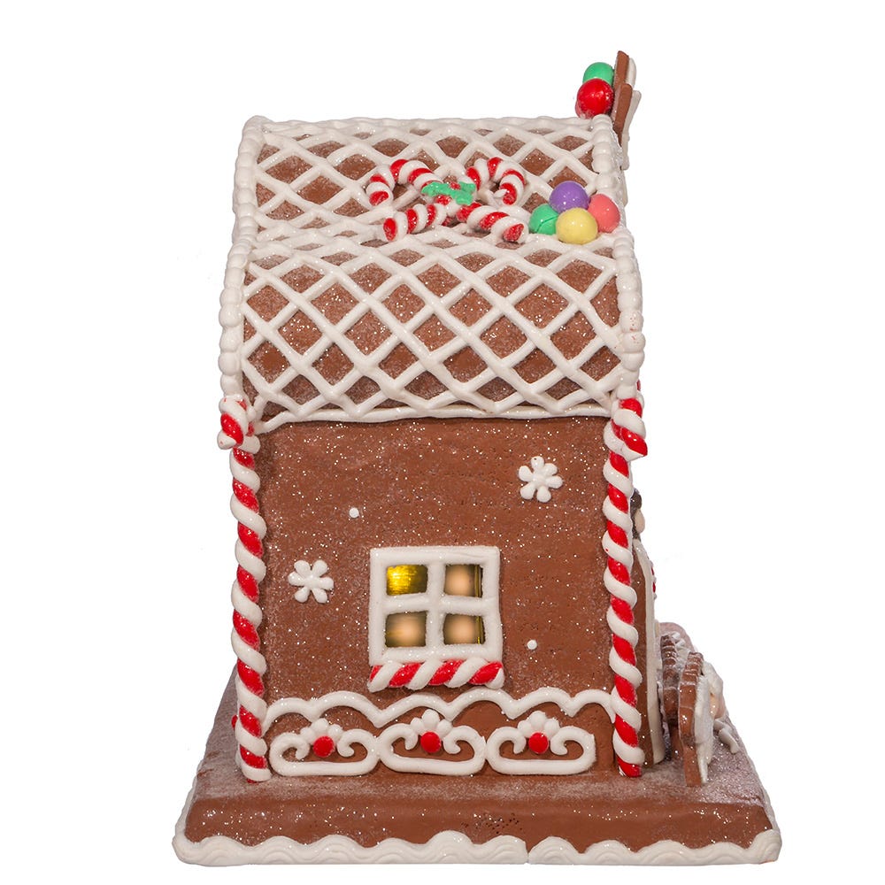 Kurt S. Adler Battery-Operated Light Up Nativity Gingerbread House