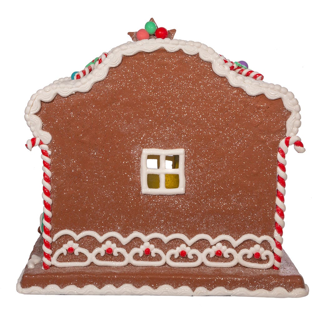 Kurt S. Adler Battery-Operated Light Up Nativity Gingerbread House