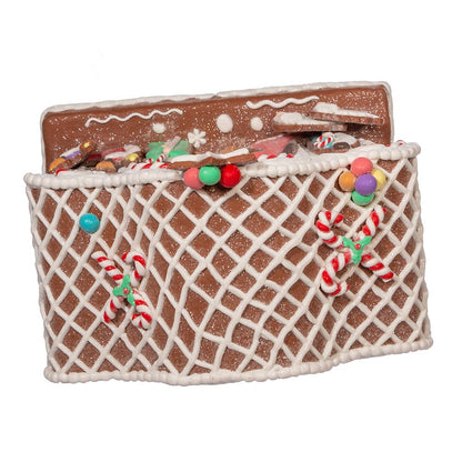 Kurt S. Adler Battery-Operated Light Up Nativity Gingerbread House